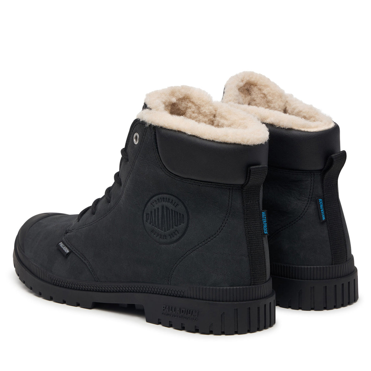 Palladium Туристически oбувки Sp20 Cuff Lth Wp Wl 79067-008-M Черен