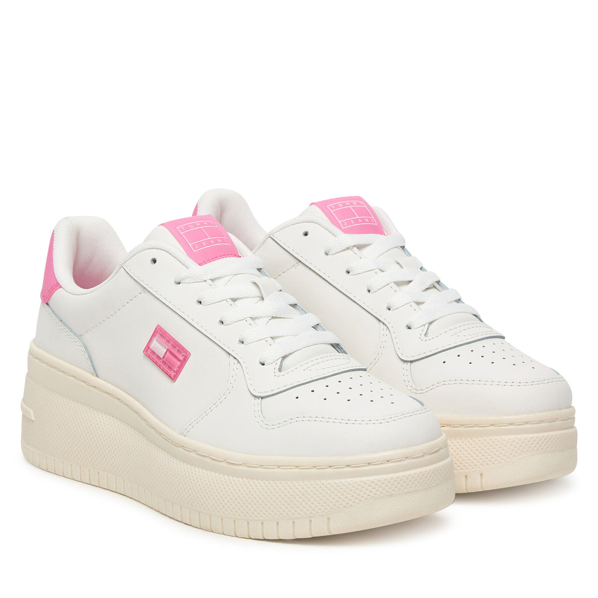 Tommy Jeans Сникърси Tjw Basket Flatform EN0EN02981 Бял