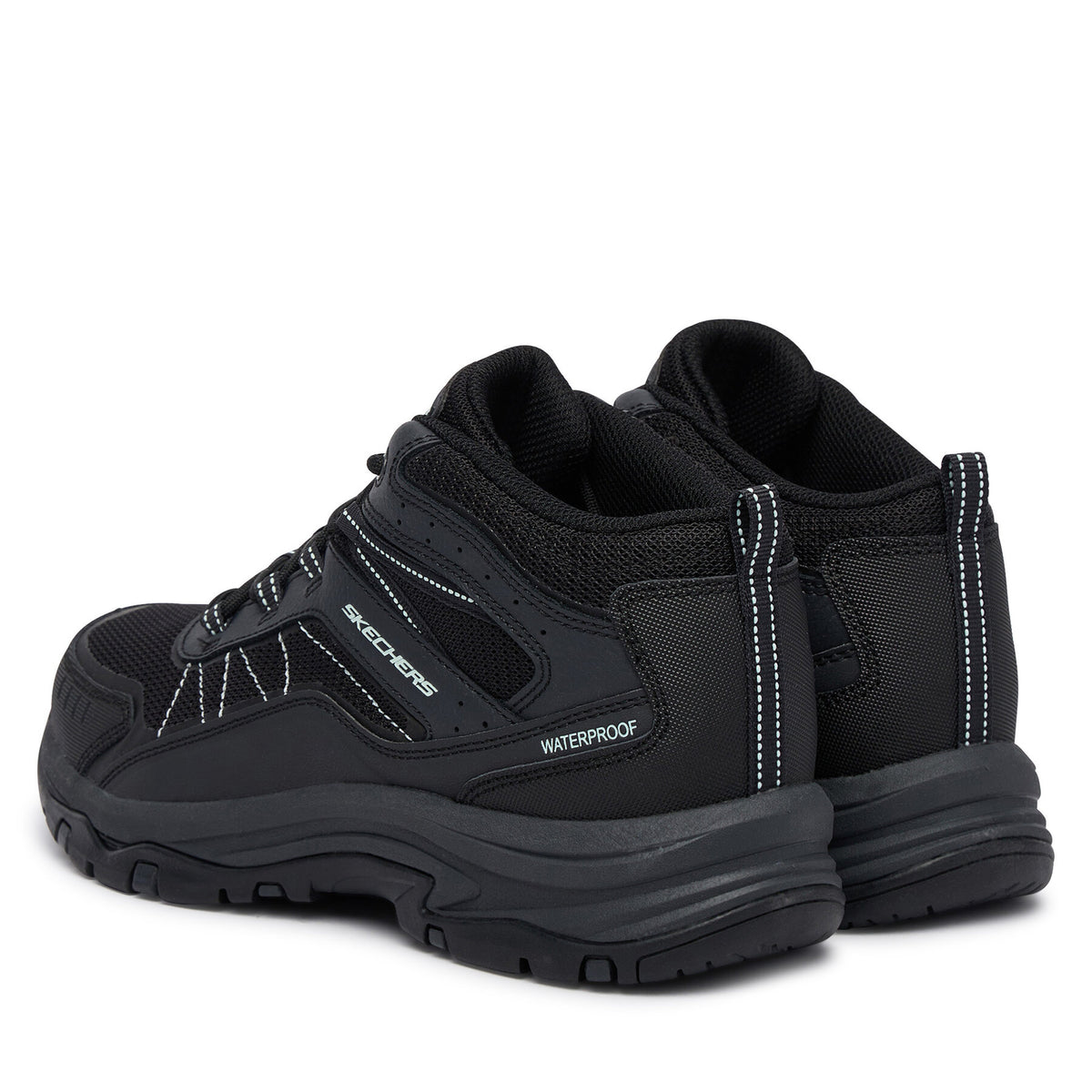 Skechers Туристически Waterproof Relaxed Fit: Trego - Ashaway 180336/BKCC Черен