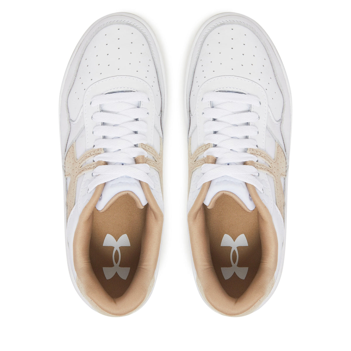 Under Armour Сникърси UA W Court 96 Suede 3028766 Бял