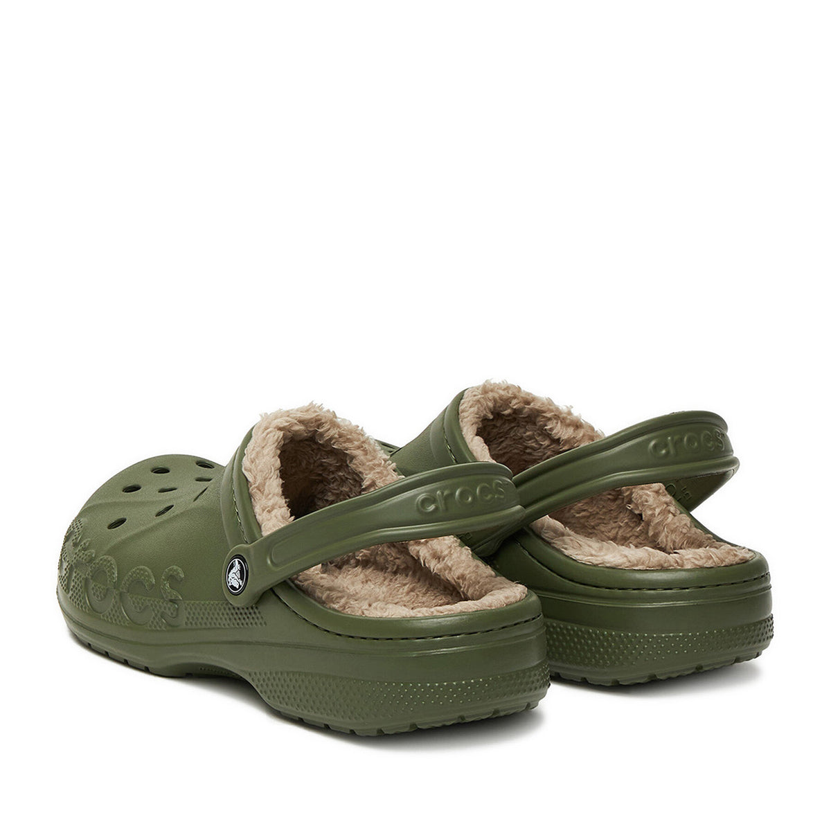 Crocs Чехли C-BAYA LINED CLOG 205969-3TC Зелен