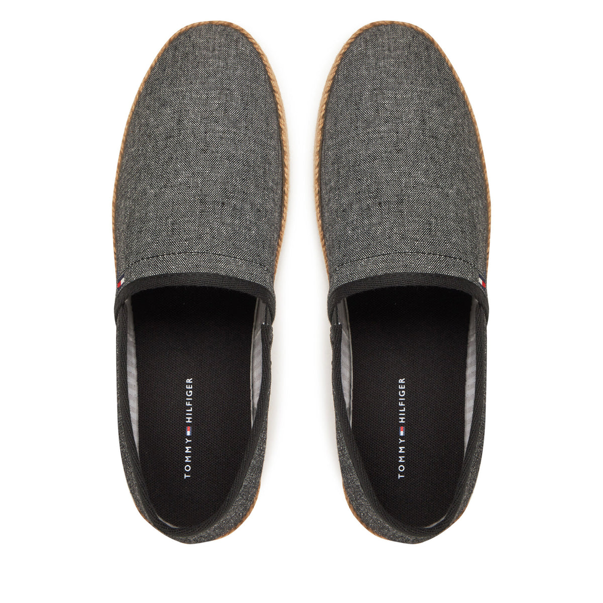 Tommy Hilfiger Еспадрили Hilfiger Chambray Espadrille FM0FM05391 Черен