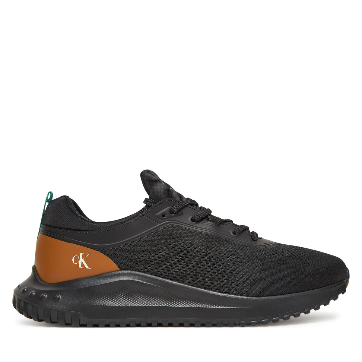 Calvin Klein Jeans Сникърси Eva Runner Tech Knit YM0YM01293 Черен