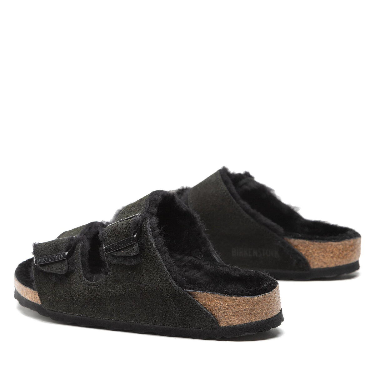 Birkenstock Чехли Arizona Shearling 0752663 Черен