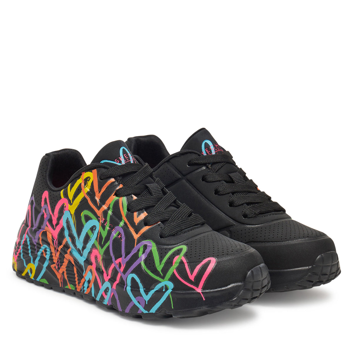 Skechers Сникърси Uno Lite-Spread The Love 314064L/BKMT Черен