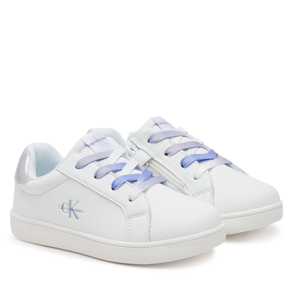 Calvin Klein Jeans Сникърси Low Cut Lece-UP V1A9-82009-1355X S Бял