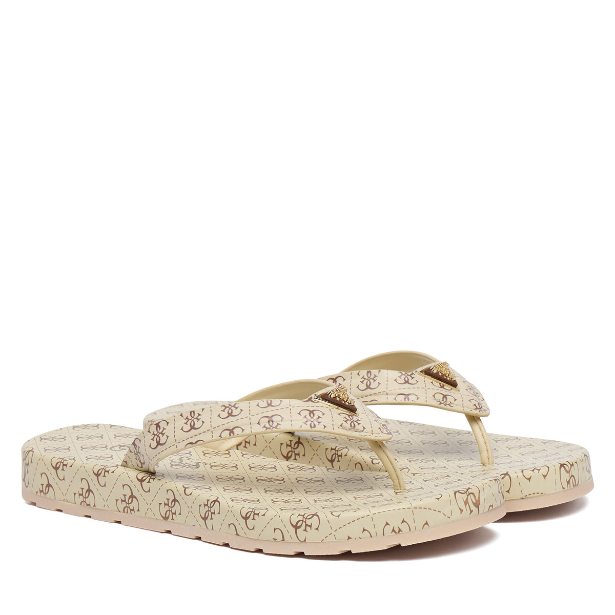 Guess Джапанки FLJCNY FAL24 Кремав