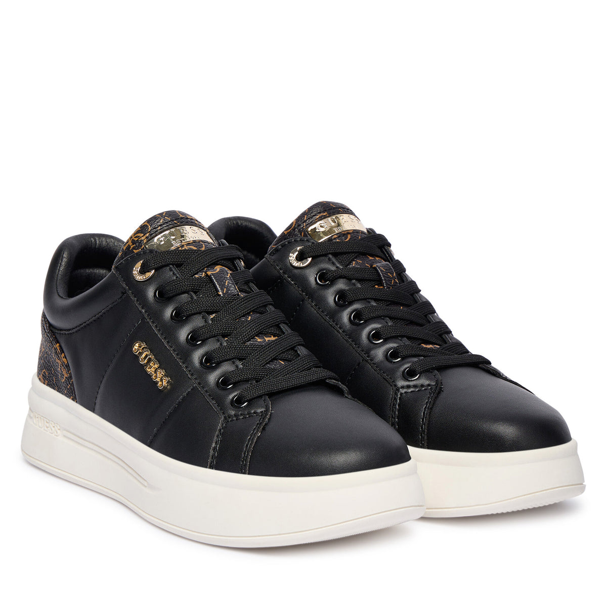 Guess Сникърси FLFWLL PEL12 Черен