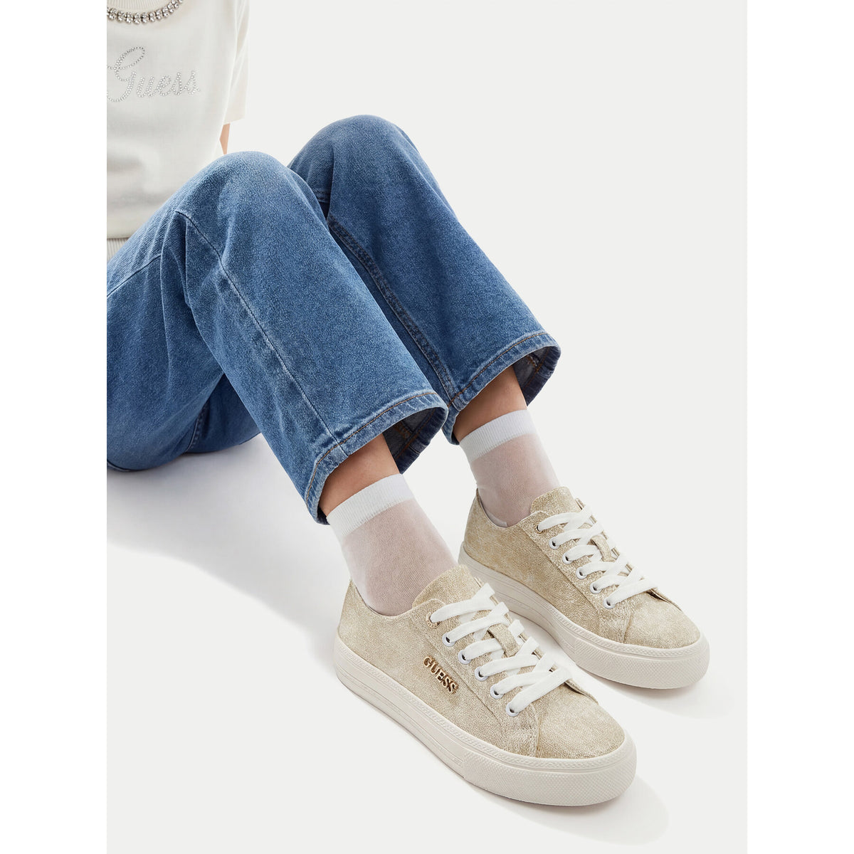 Guess Гуменки CEO-GG-02-SS2026 Златист