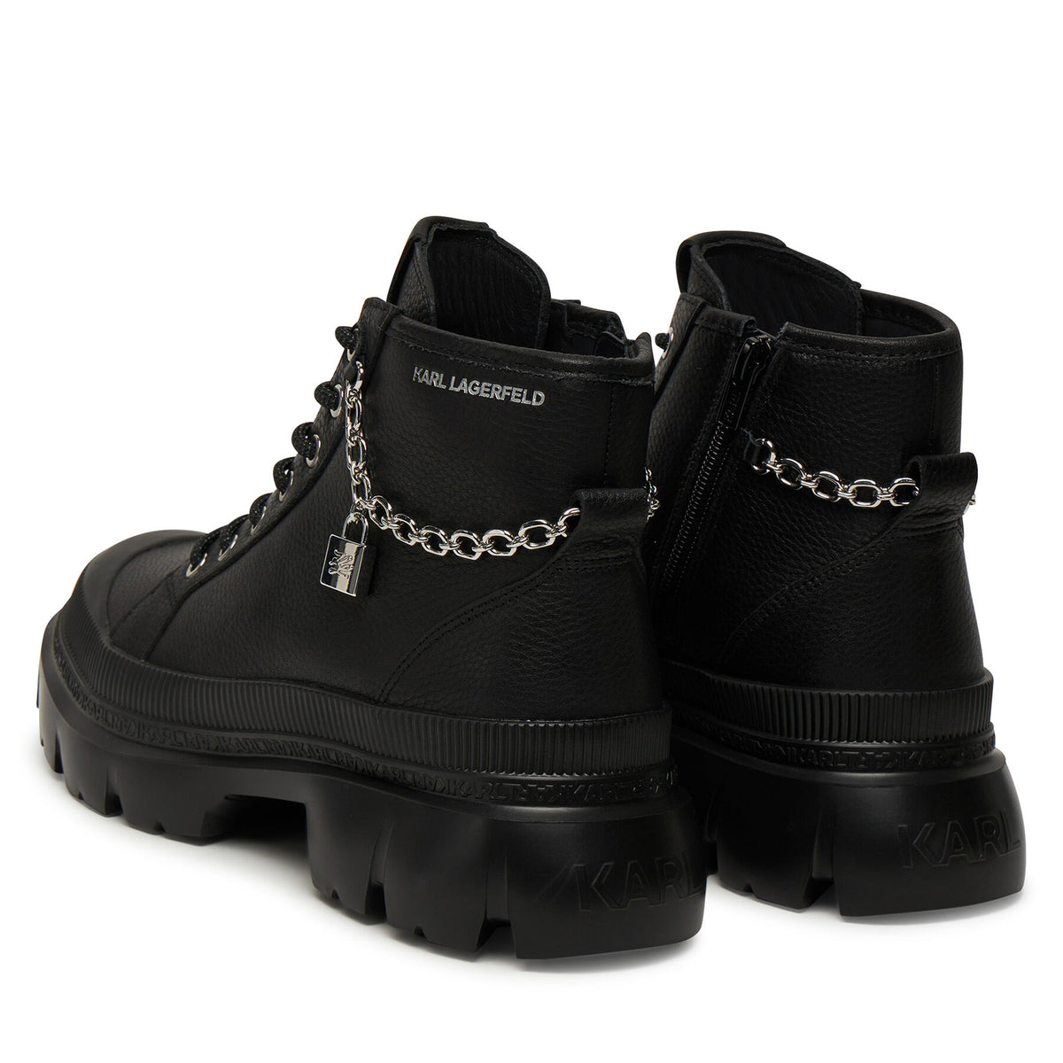 KARL LAGERFELD Туристически oбувки Trekka Max Lock KL43542 Черен