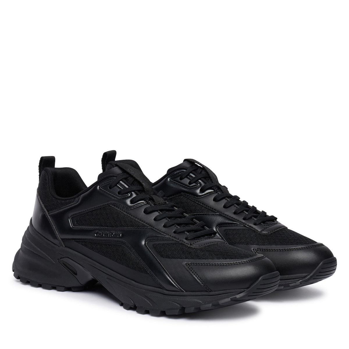 Calvin Klein Сникърси Hike Runner Ckstripe Met Mix Mat HM0HM02341 Черен