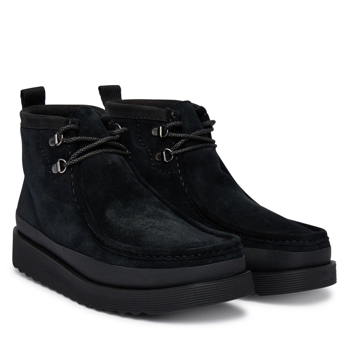 Clarks Ботуши WallabeeFTR2Hi 26183461 Черен