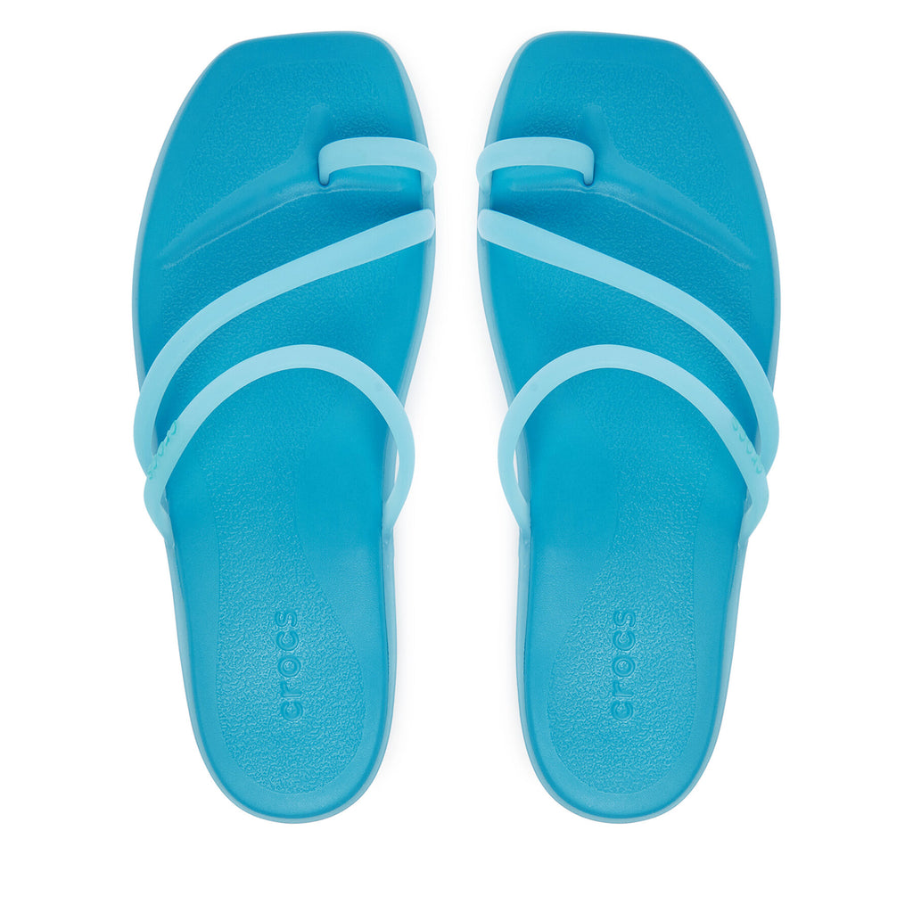 Crocs Джапанки Miami Frosted Toe Loop 211253 Син