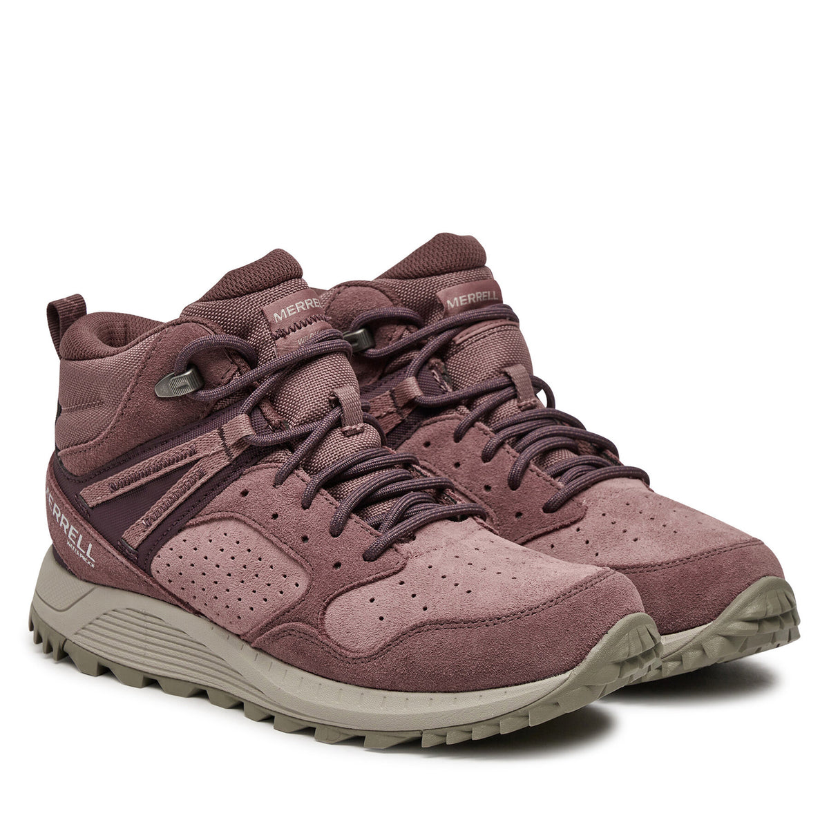 Merrell Туристически oбувки Wildwood Mid Ltr Wp J068104 Бордо