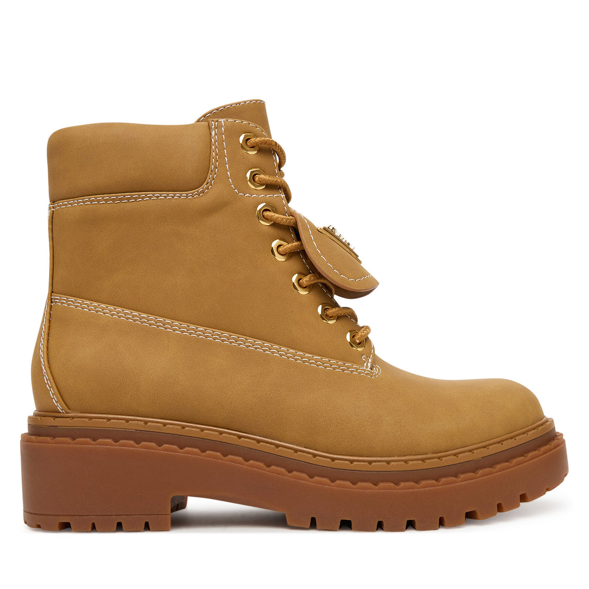 Guess Туристически oбувки FLTLVY ELE10 Бежов