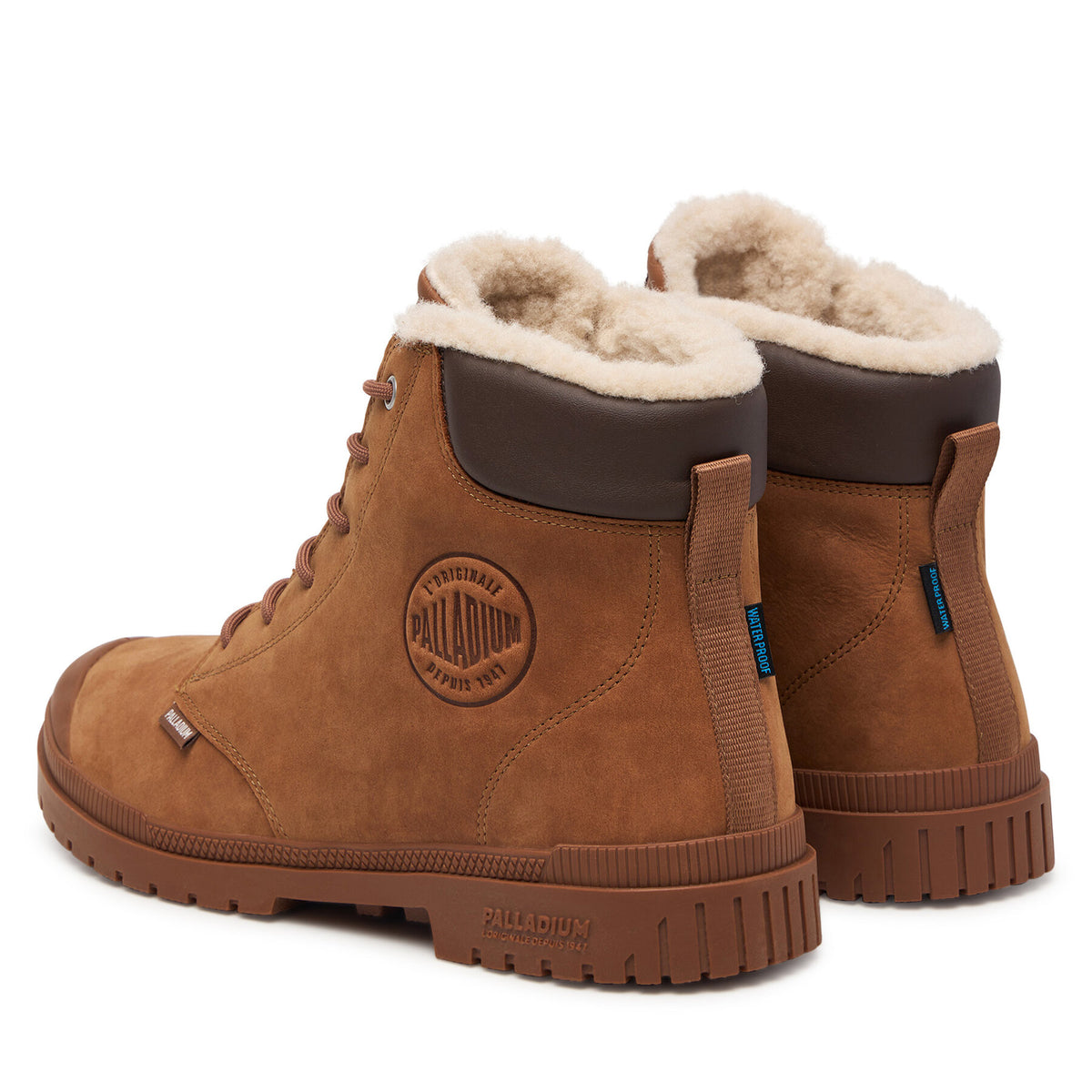 Palladium Туристически oбувки Sp20 Cuff Lth Wp Wl 79067-291-M Кафяв