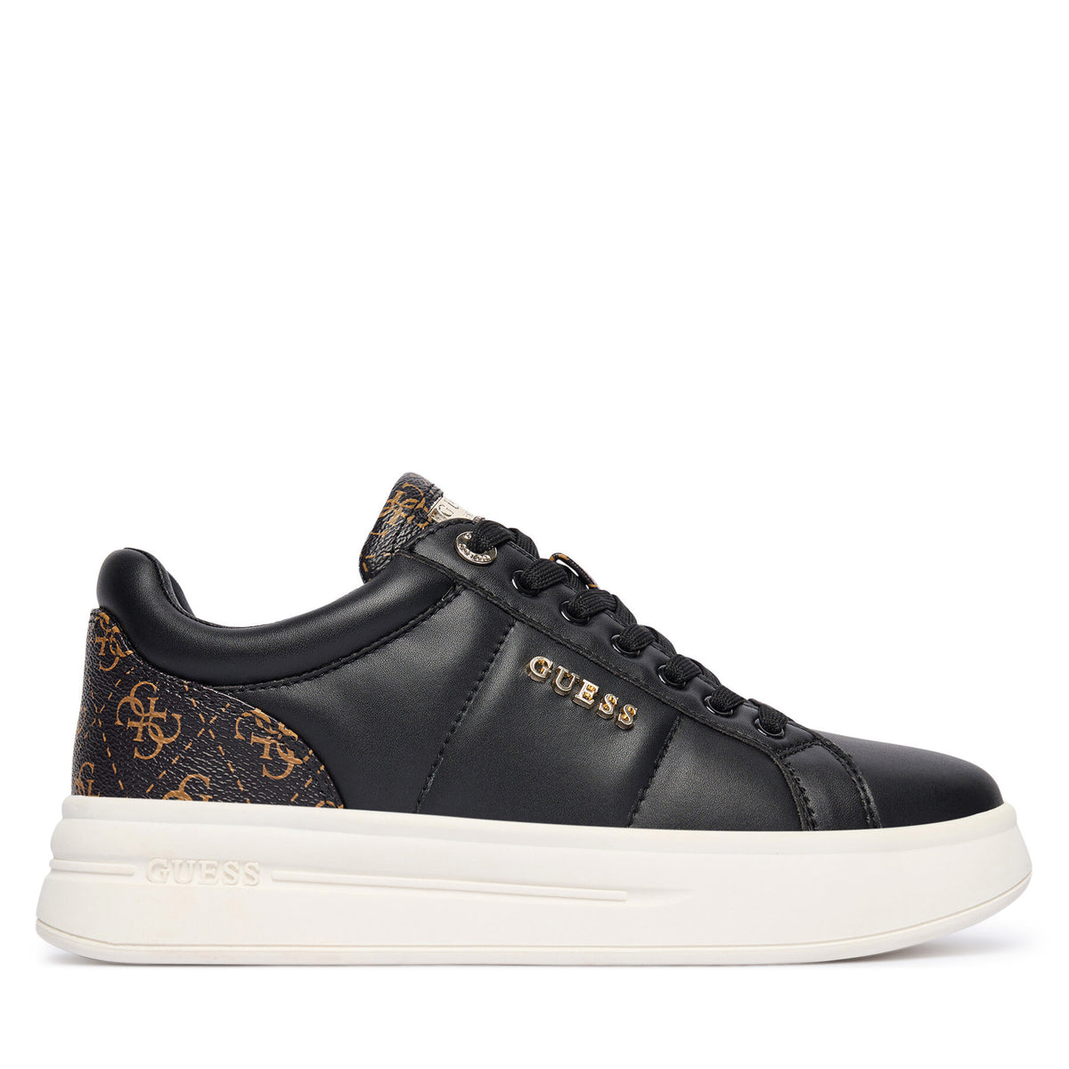 Guess Сникърси FLFWLL PEL12 Черен