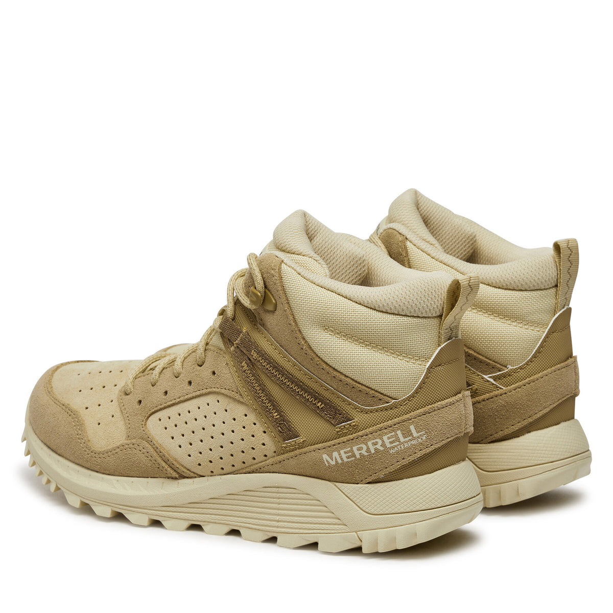 Merrell Туристически oбувки Wildwood Mid Ltr Wp J038298 Бежов