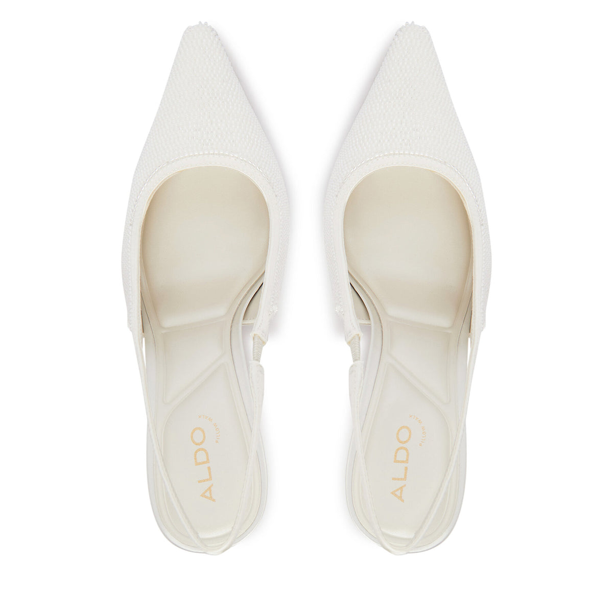 Aldo Обувки на ток Pearlescent 14296114 Бял
