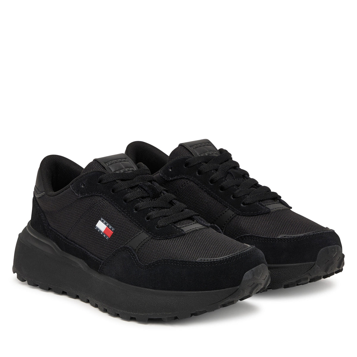 Tommy Jeans Сникърси Modern Runner Mix EN0EN03100 Черен