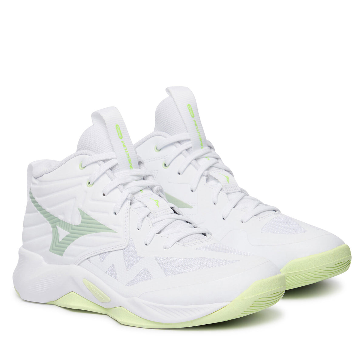 Mizuno Обувки за зала Wave Momentum Pro Mid V1GC2545 Бял