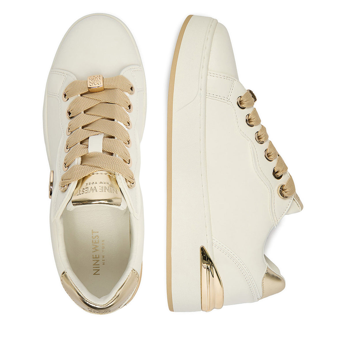 Nine West Сникърси EO-SS26-3C605 Бял