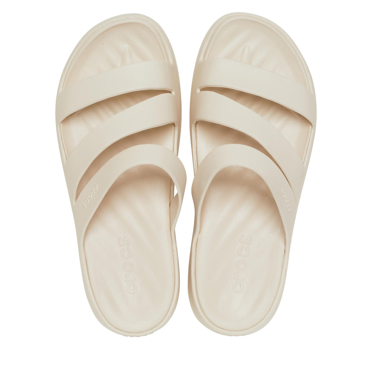 Crocs Чехли Getaway Strappy Sandal W 209587 Екрю