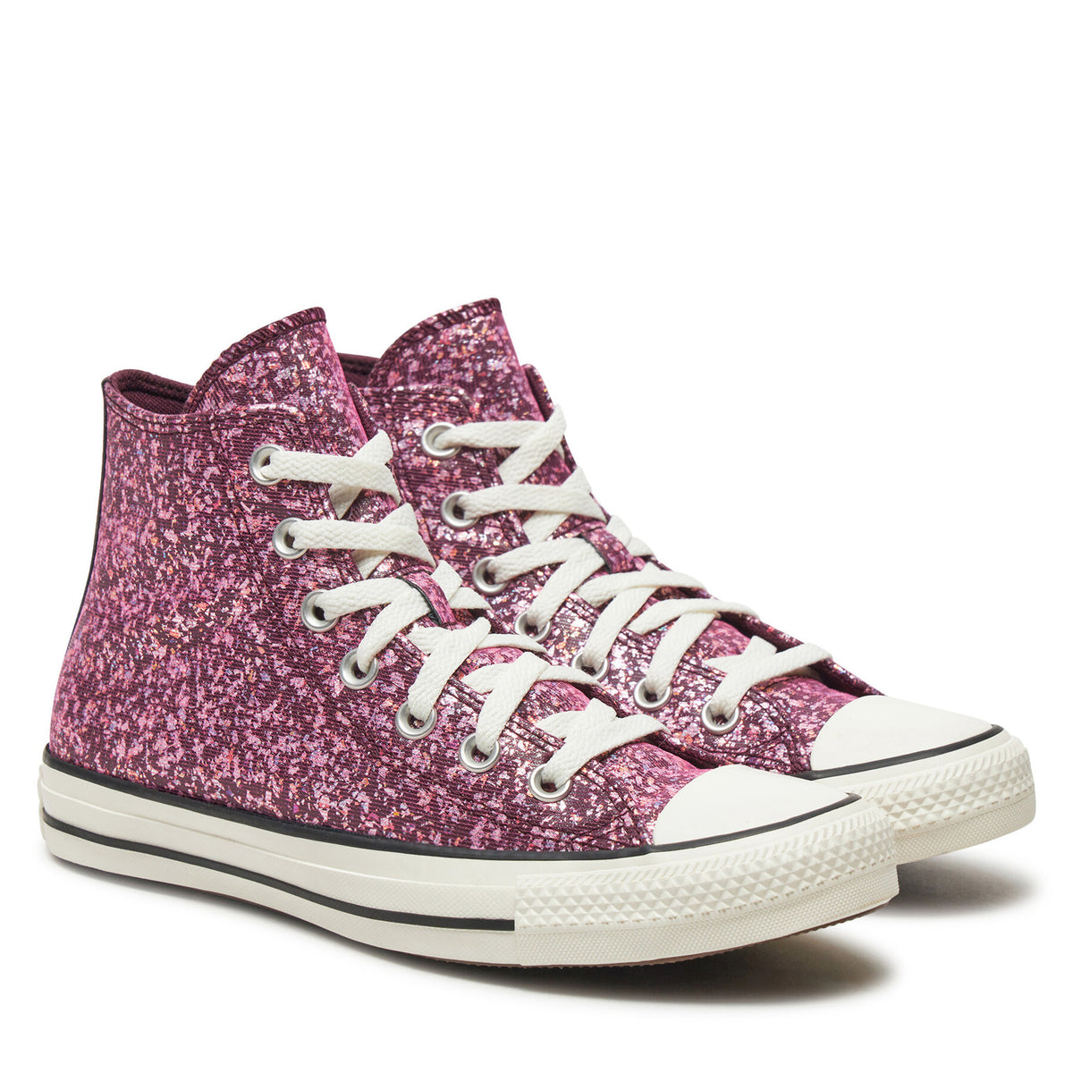 Converse Кецове Chuck Taylor All Star Glitter Hi A11137C Розов