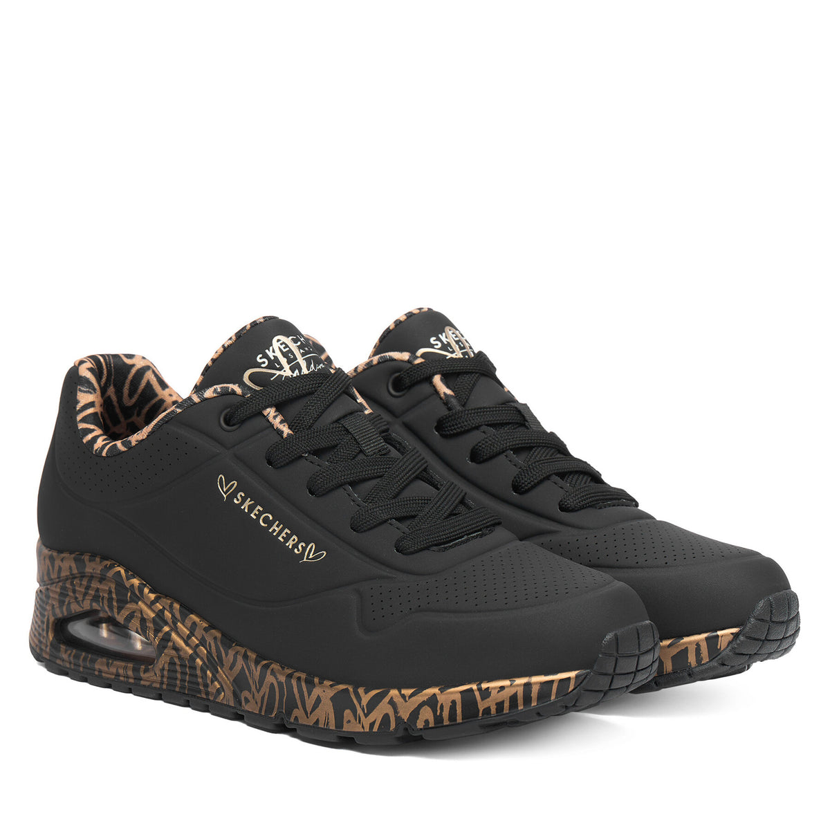Skechers Сникърси Uno 155506/BKRG Черен