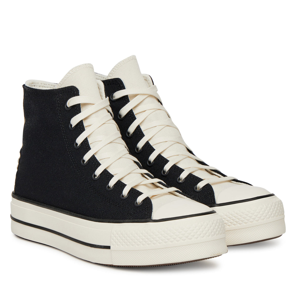 Converse Кецове Chuck Taylor All Star Lift Platform Crafted Laces A12552C Черен