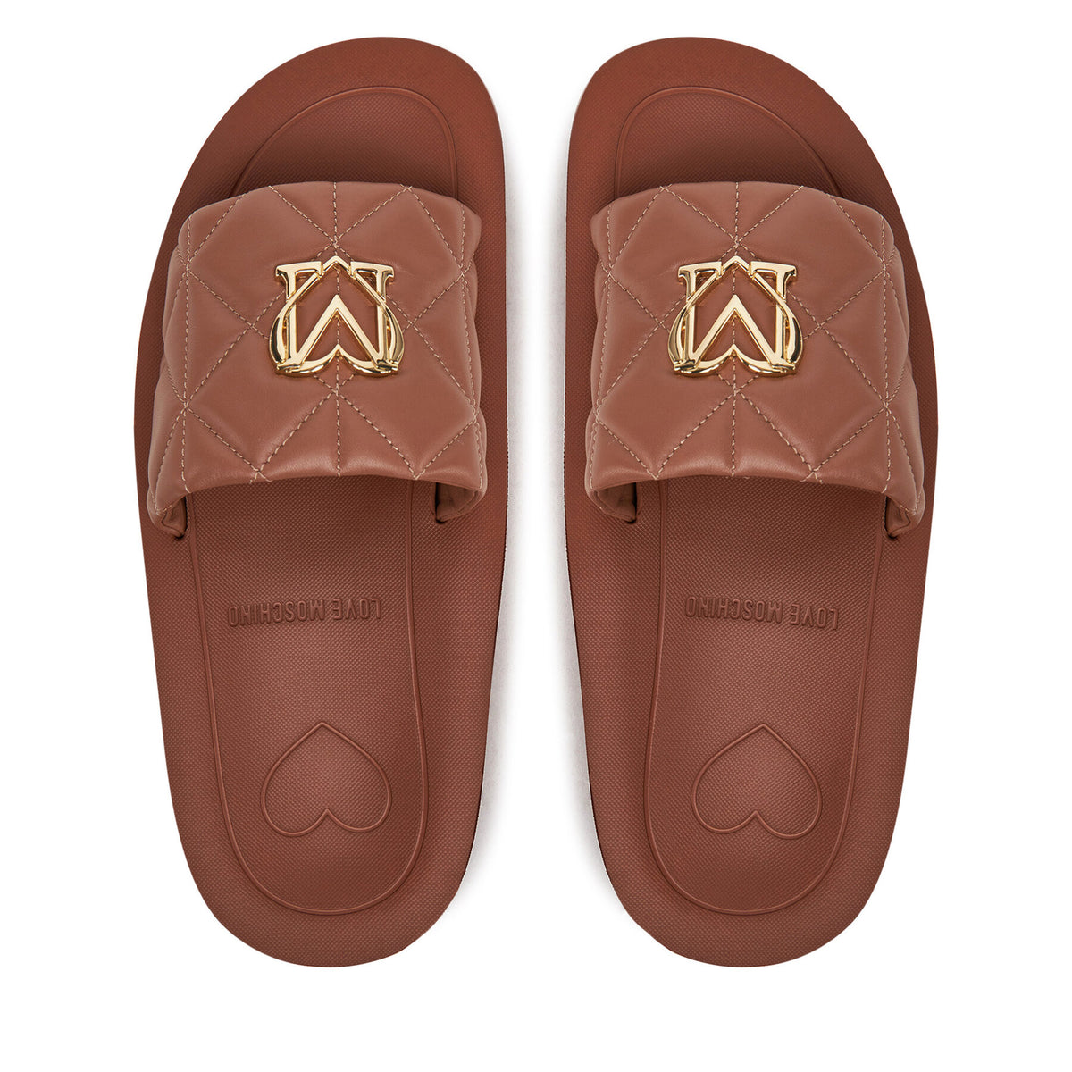LOVE MOSCHINO Чехли JA28014I1MIE0201 Кафяв