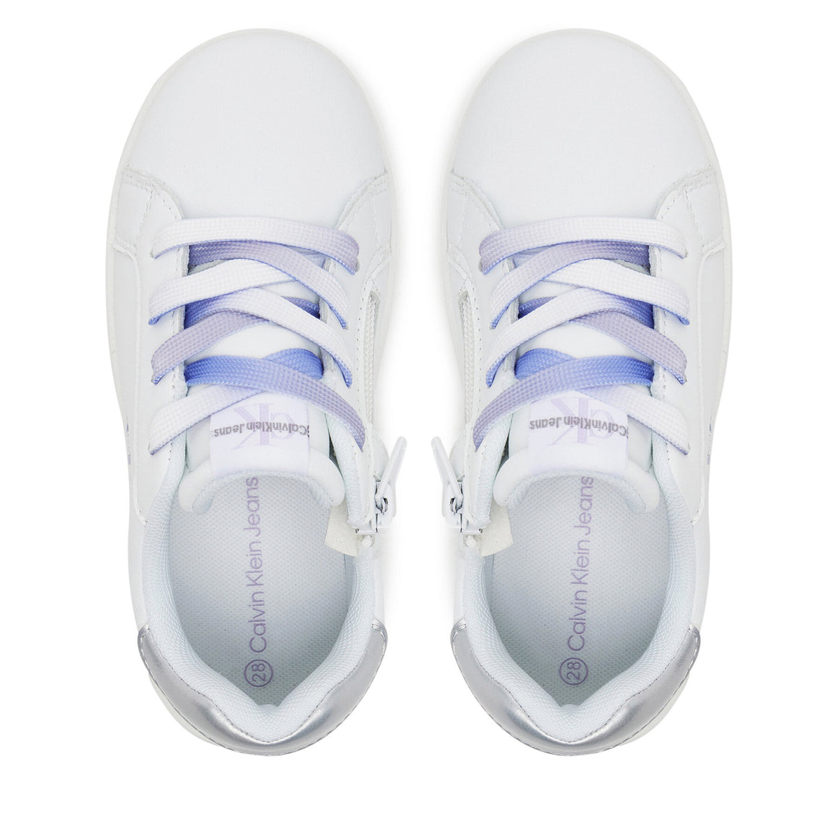 Calvin Klein Jeans Сникърси Low Cut Lace-Up Sneaker V1A9-82009-1355 M Бял