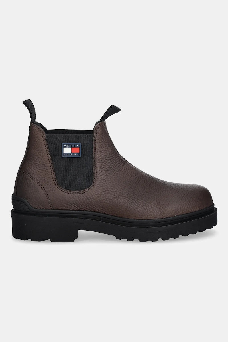 Кожени боти челси Tommy Jeans TJM CHELSEA LEATHER WL