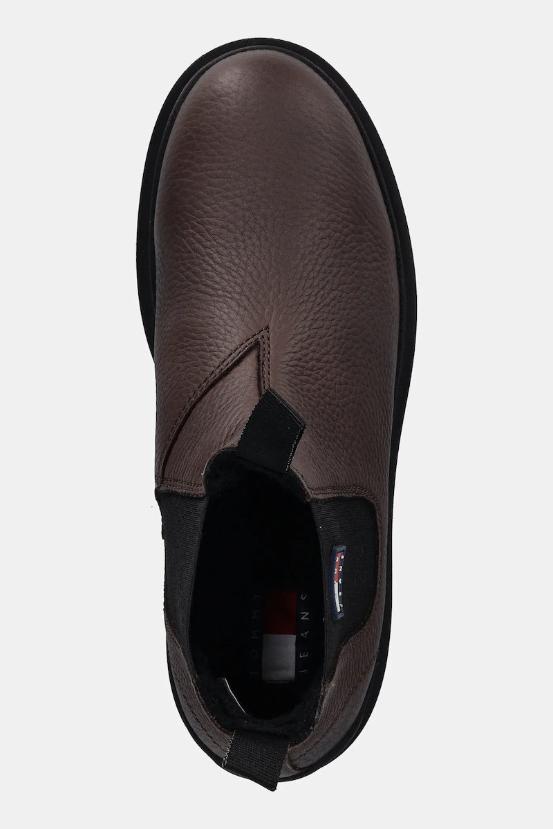 Кожени боти челси Tommy Jeans TJM CHELSEA LEATHER WL