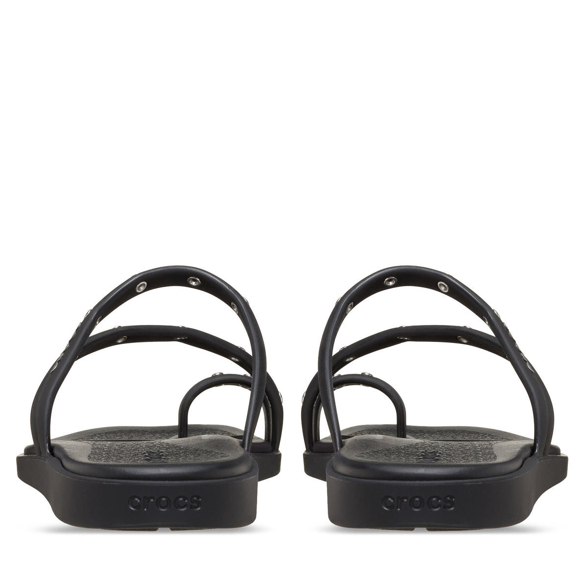 Crocs Джапанки Miami Studded Toe Loop Sandal 211447 Черен