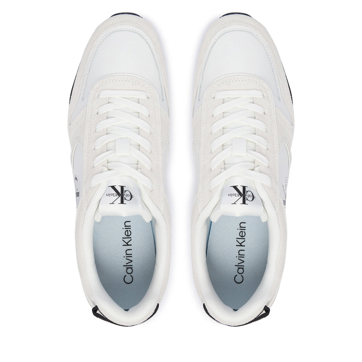 Calvin Klein Сникърси Toothy Runner Irregular Lines YM0YM01461 Кремав