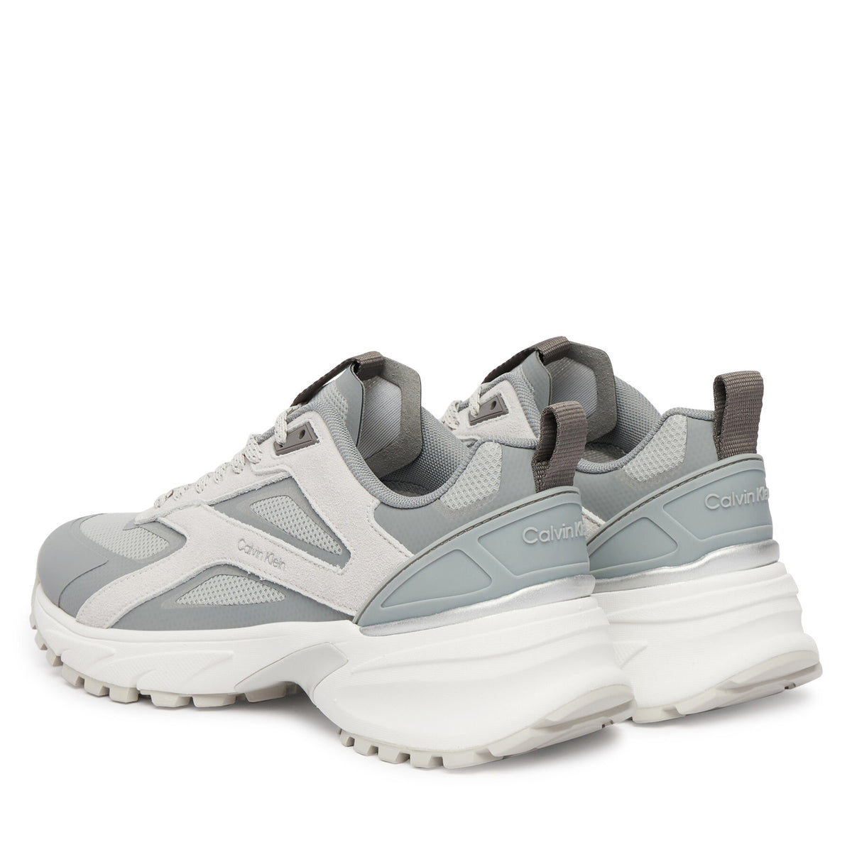 Calvin Klein Сникърси Hike Runner Ck Stripe Refl Su HW0HW03107 Сив