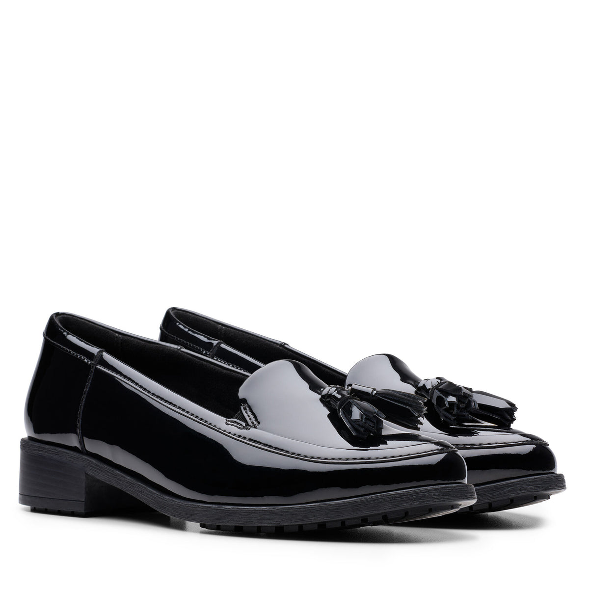 Clarks лоуфъри с дебела подметка Havisham Edge 26178704 Черен