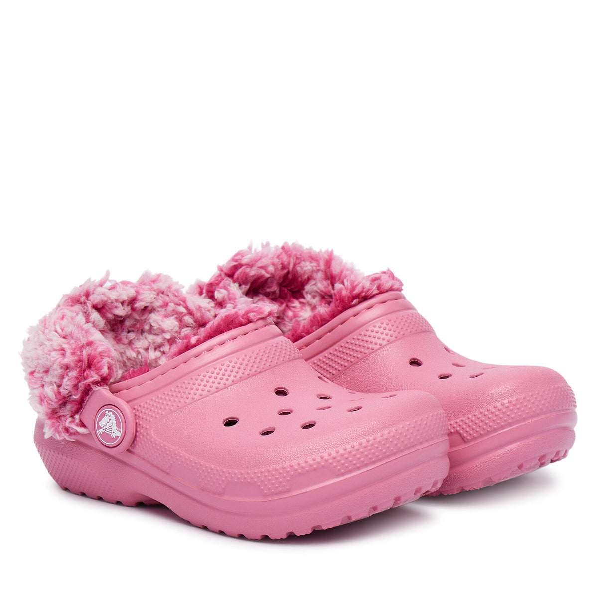 Crocs Чехли Classic Fleece Lined Clog T 212857 Розов