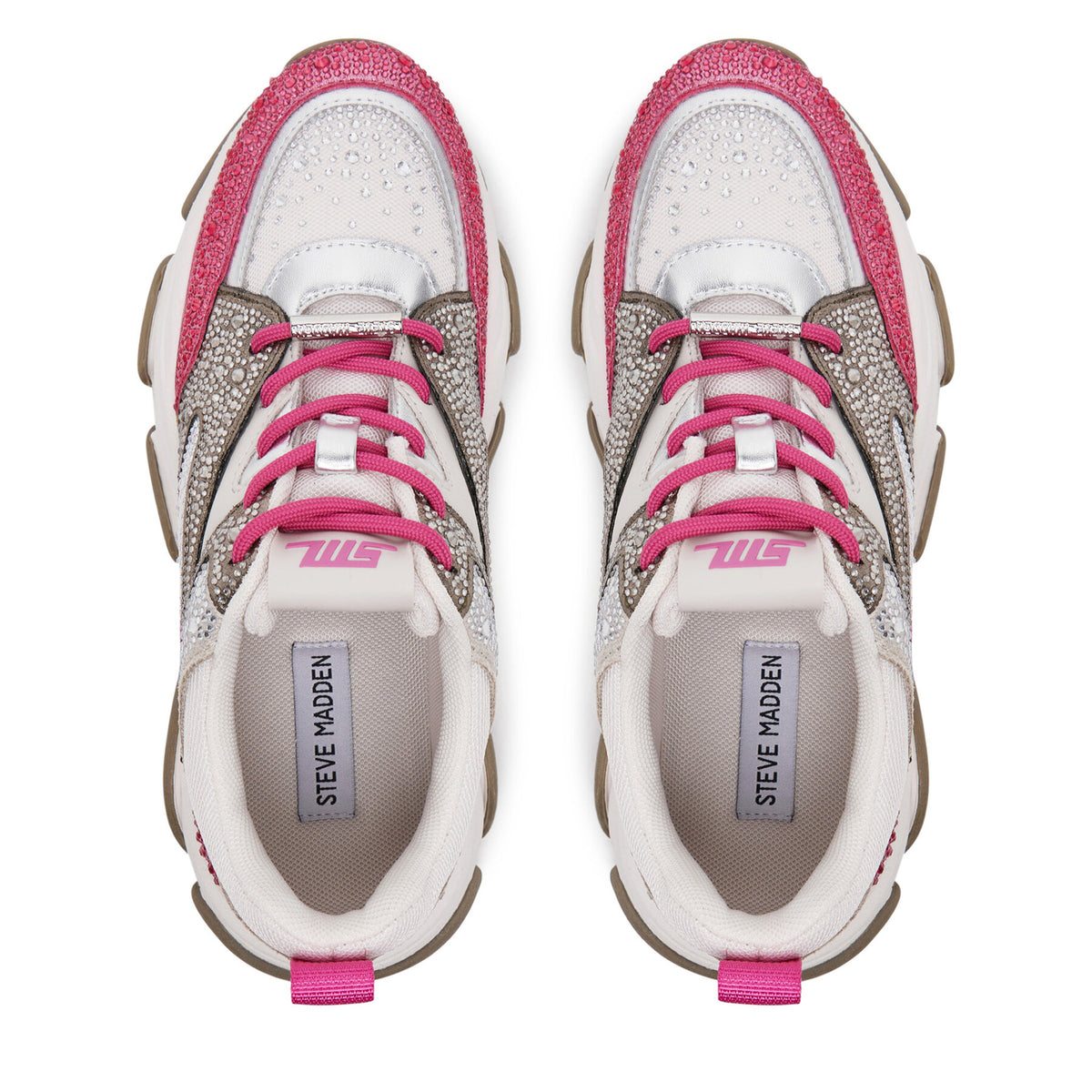 Steve Madden Сникърси Privy SM19000082 Бял