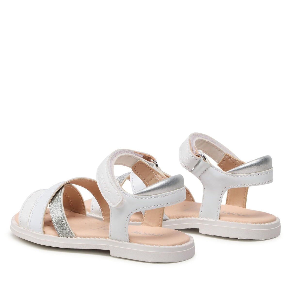 Geox Сандали J Sandal Karly Girl J5235D00254C1000 M Бял