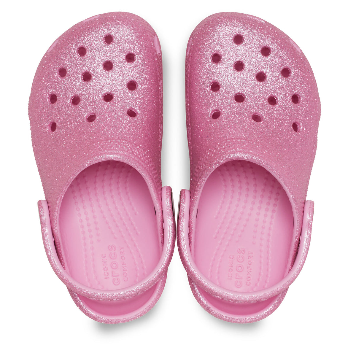 Crocs Чехли Classic Glitter Kids Clog T 206992 Розов