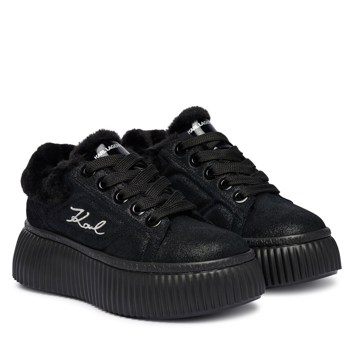 KARL LAGERFELD Сникърси Kreeper Lo KL42312L Черен