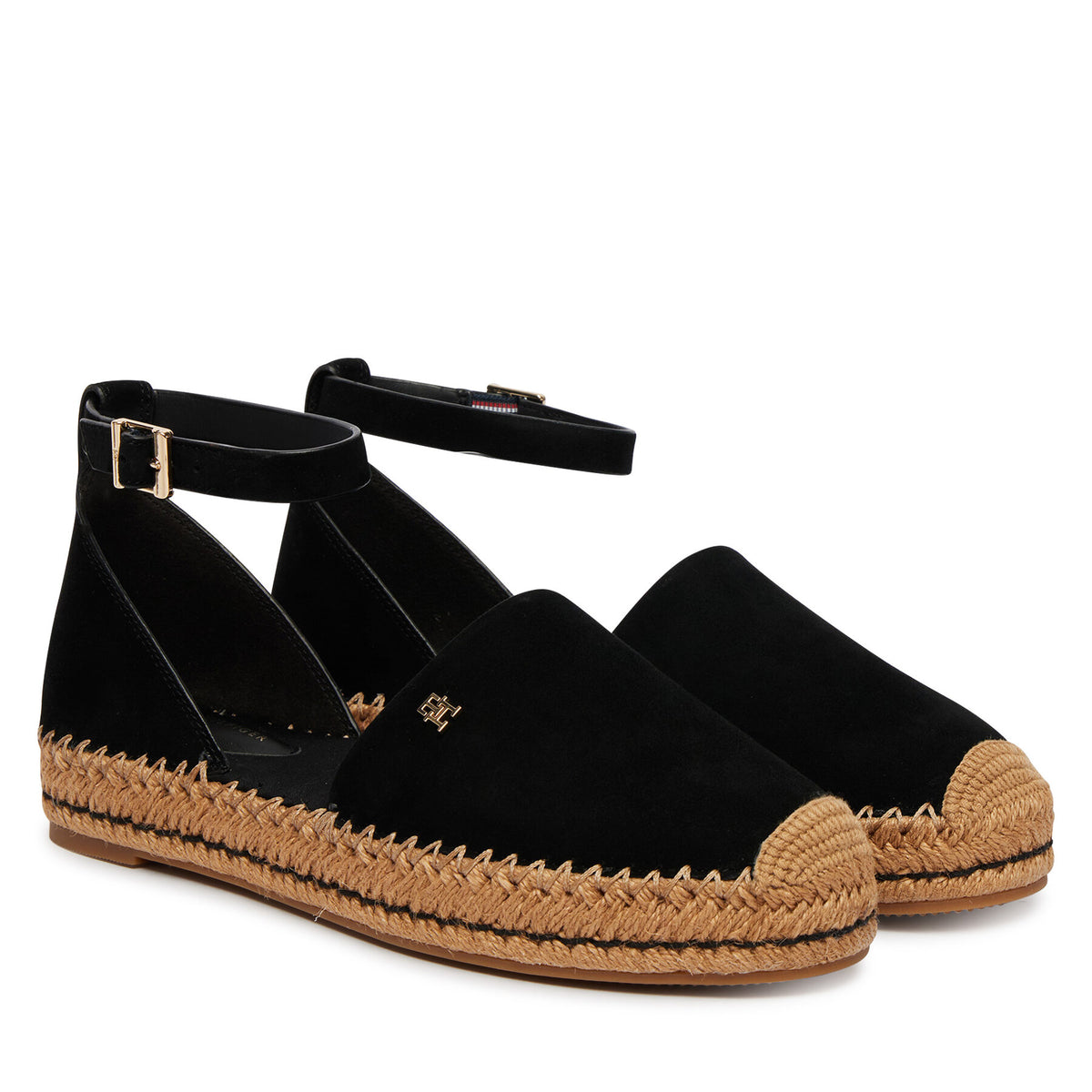 Tommy Hilfiger Еспадрили Th Platform Espad Suede Strap FW0FW09144 Черен