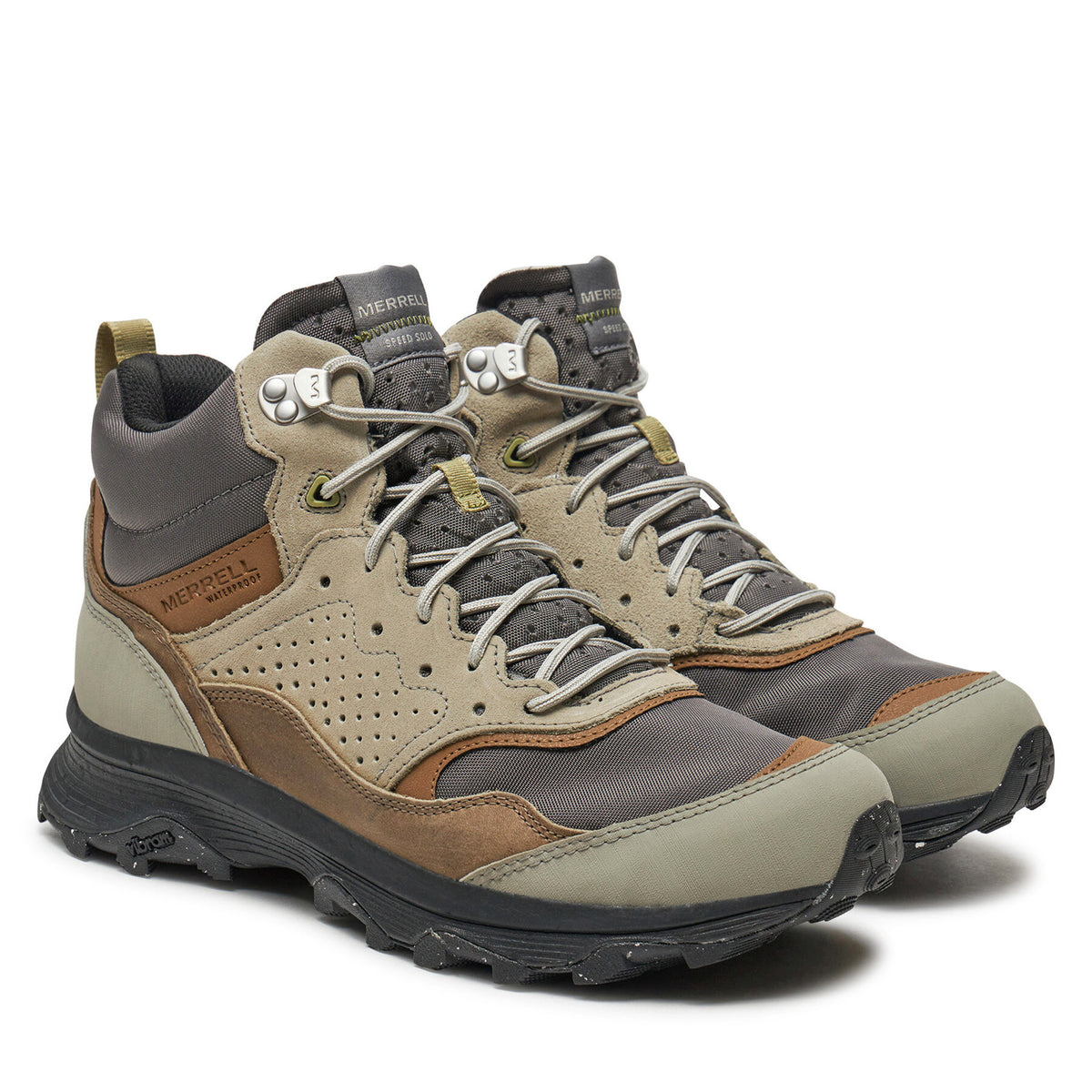 Merrell Туристически Speed Solo Mid Wp J037859 Сив