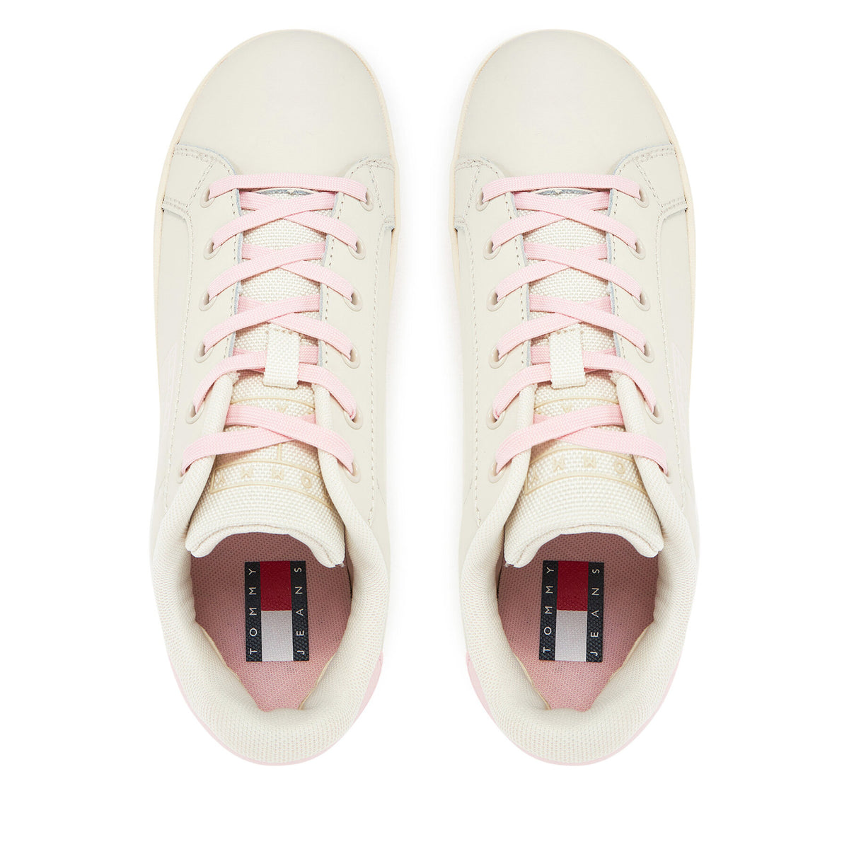 Tommy Jeans Сникърси Tjw Flatform Ess EN0EN02518 Кремав