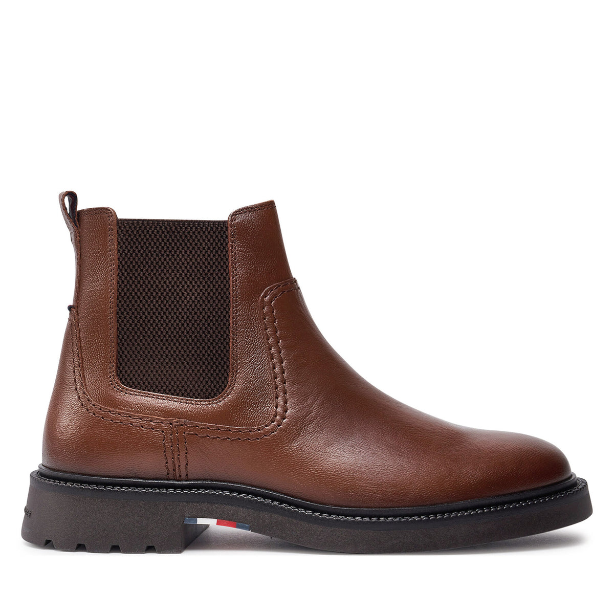 Tommy Hilfiger Боти тип челси Comfort Lwt Lth Chelsea FM0FM05184 Кафяв