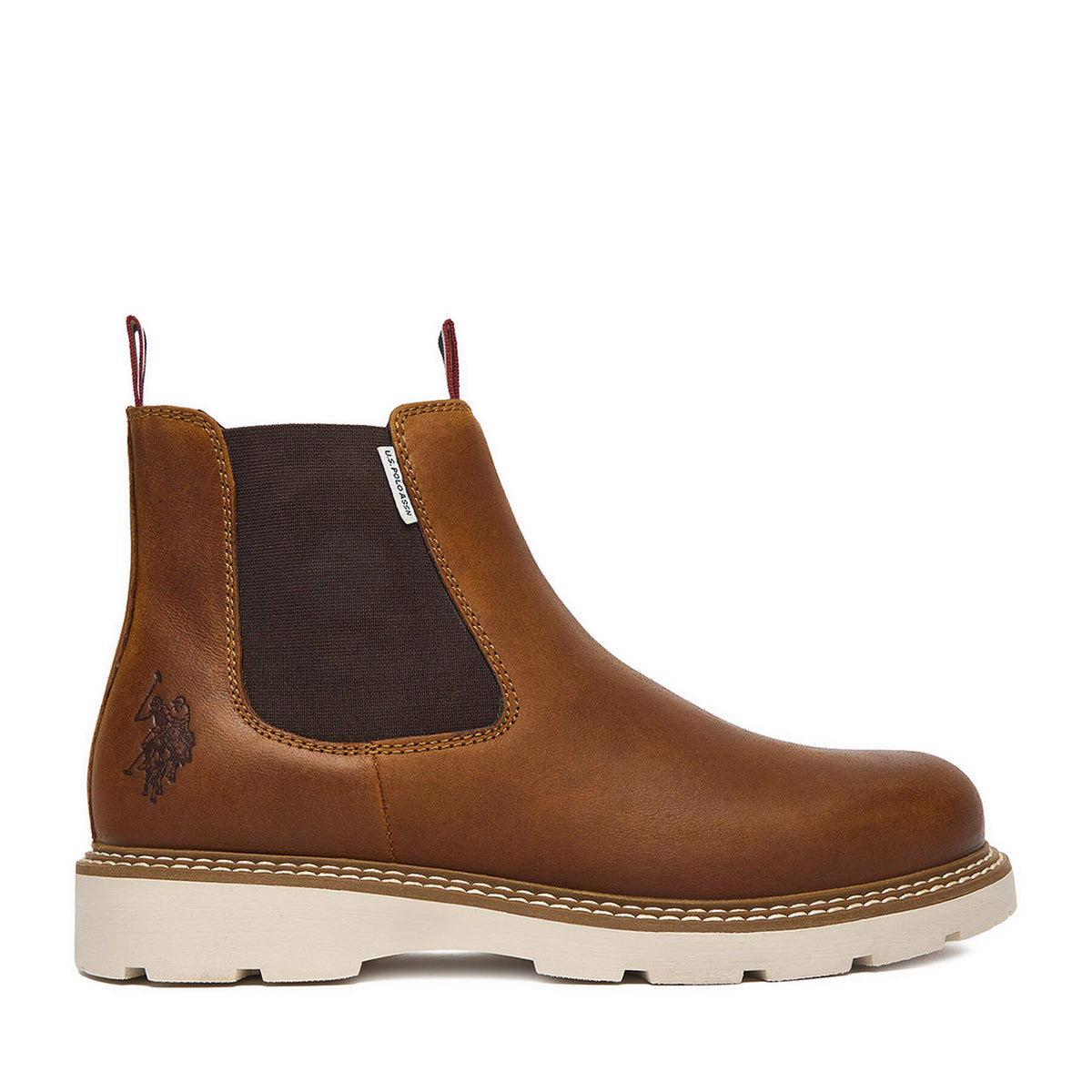 U.S. Polo Assn. Боти тип челси EO-PATRIZ002M/ELE1 Кафяв