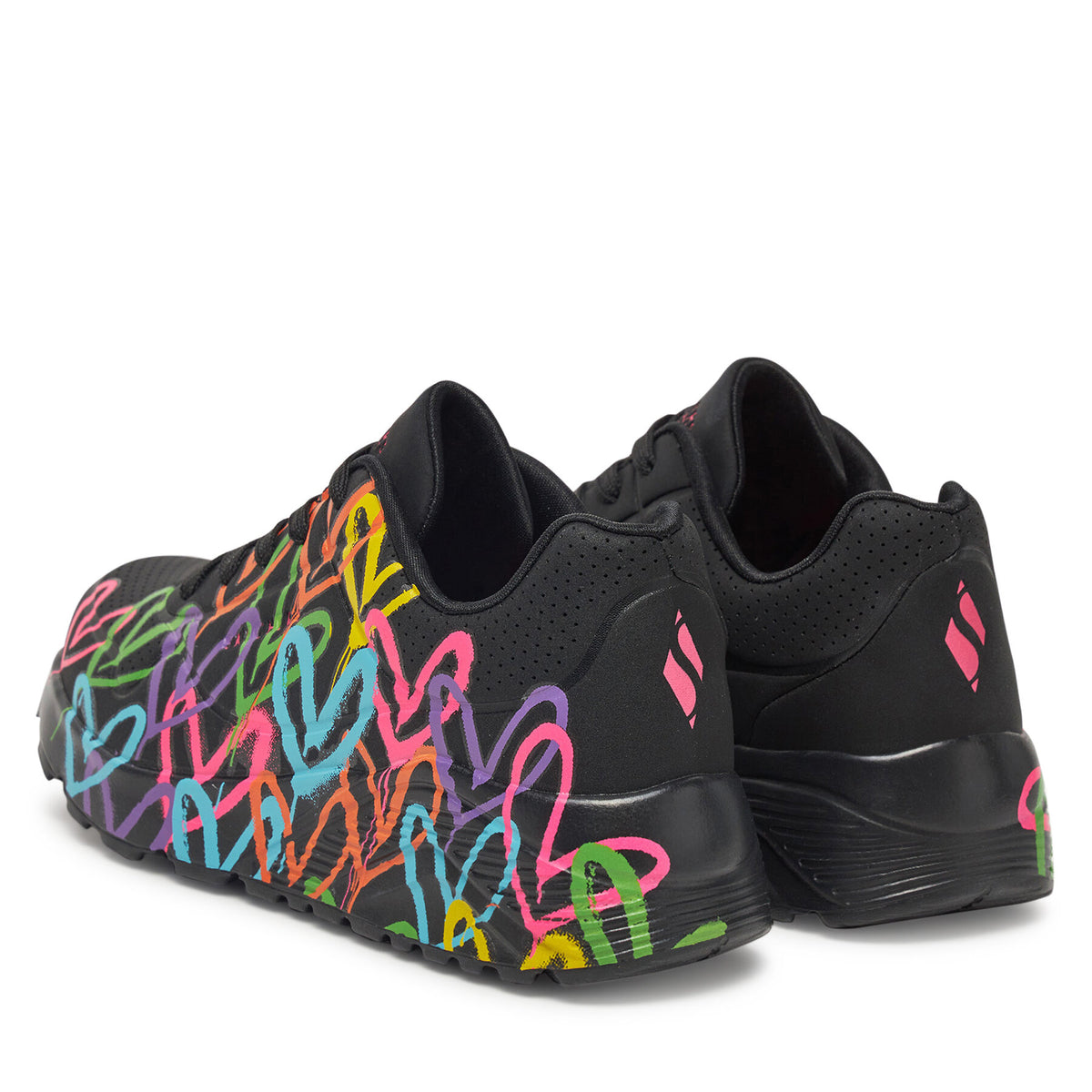 Skechers Сникърси Uno Lite-Spread The Love 314064L/BKMT Черен