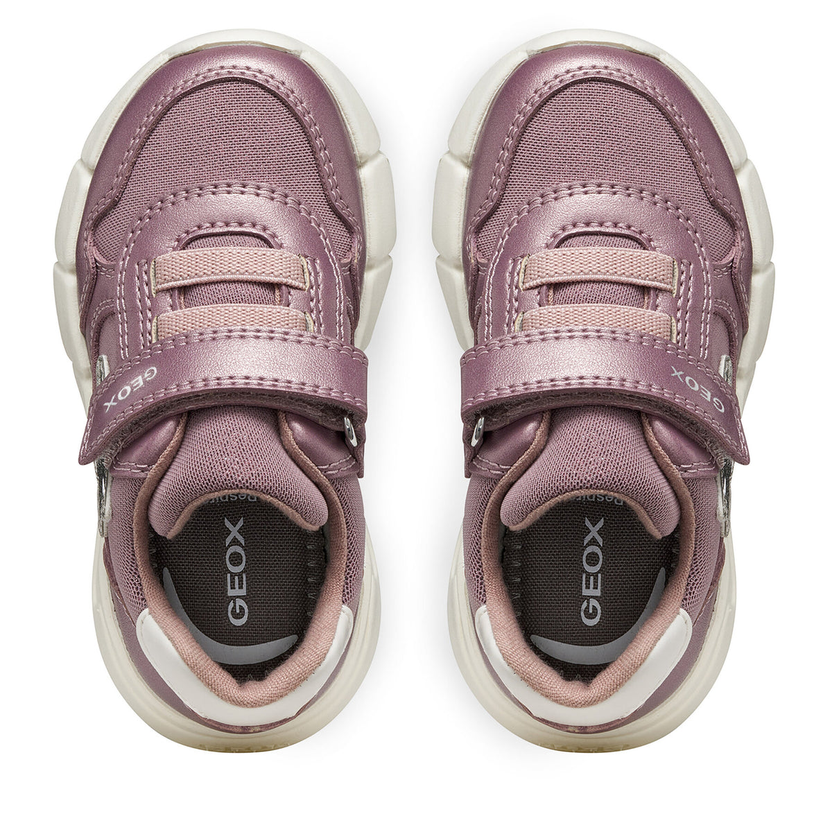 Geox Сникърси B Flexyper Mini Girl B566NB 0AJAS C8217 M Тъмнорозов